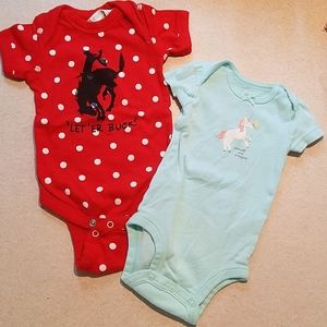 Newborn Onsies Carters & Rabbit Skins